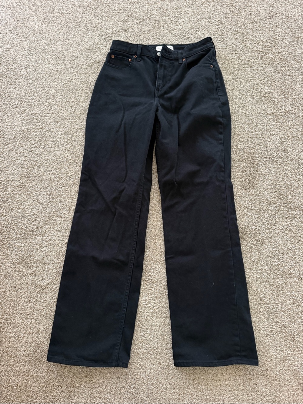 Black Abercrombie High-Rise 90s Relaxed Jean- Curve Love
